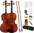 PHOENIX Violin 4/4 Full Size Kit, Violin Fiddle Set for Beginner Adults with Rosewood Bow Extra Strings & Bridge (Entry-level, Full)