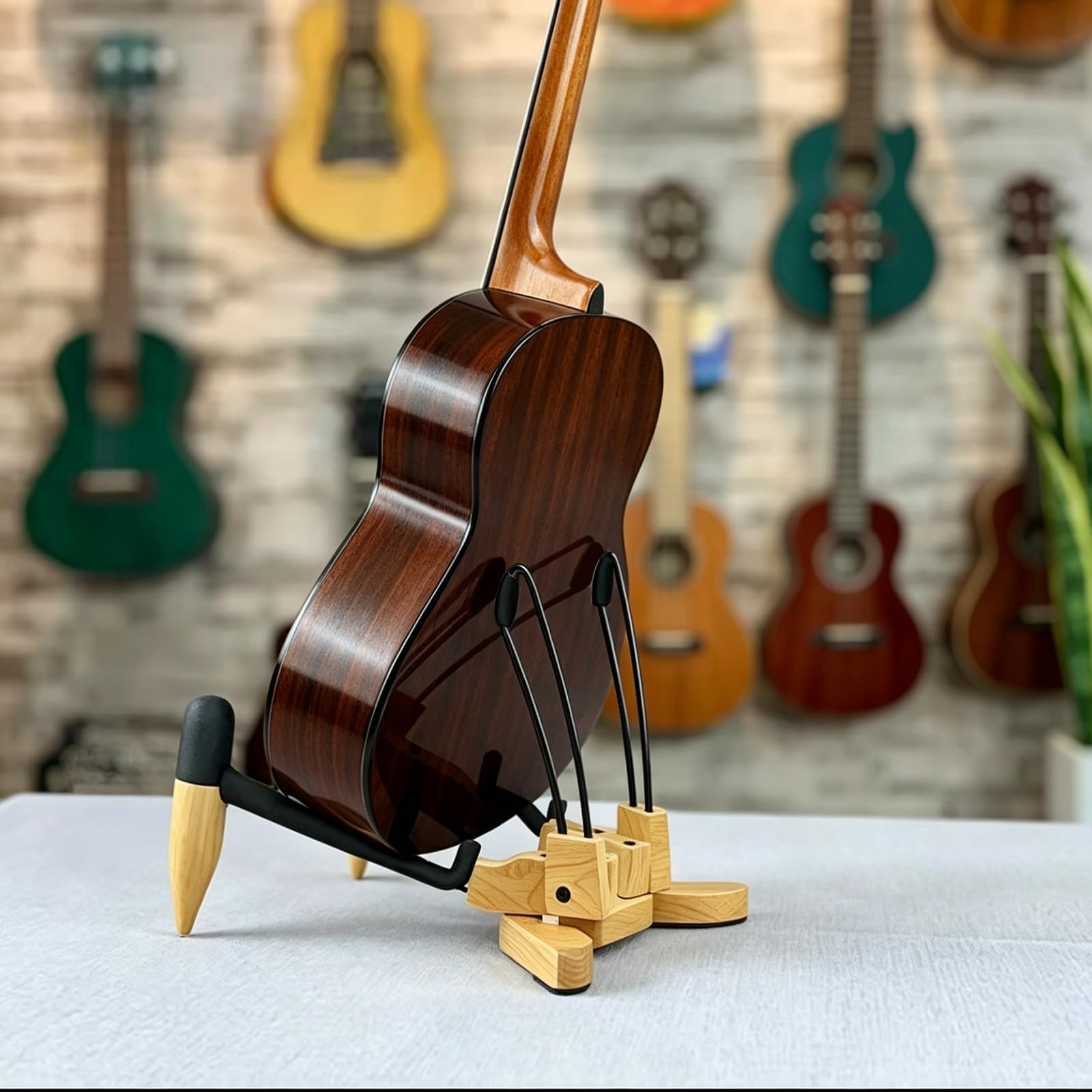 MUSO Guitar Stand , Guitar Stand Floor for Acoustic Guitar, Electric Guitar, Bass Guitar, Cello Compact and Portable Storage, Travel Stand, Home, Studio, or Concert Use