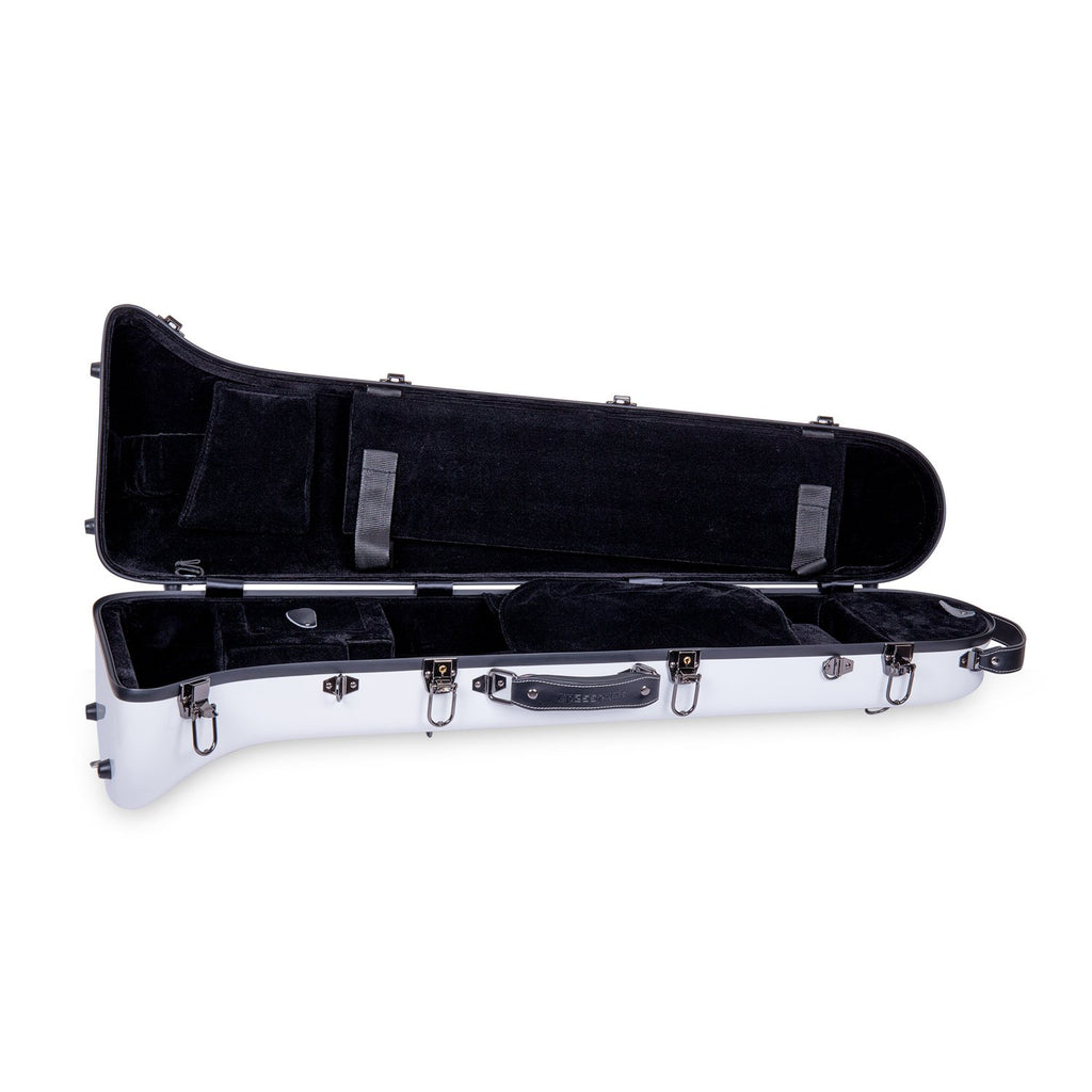 Crossrock CRF1000TBBK F-Trigger or Straight Trombone Case- Fiberglass- Backpackable-Black