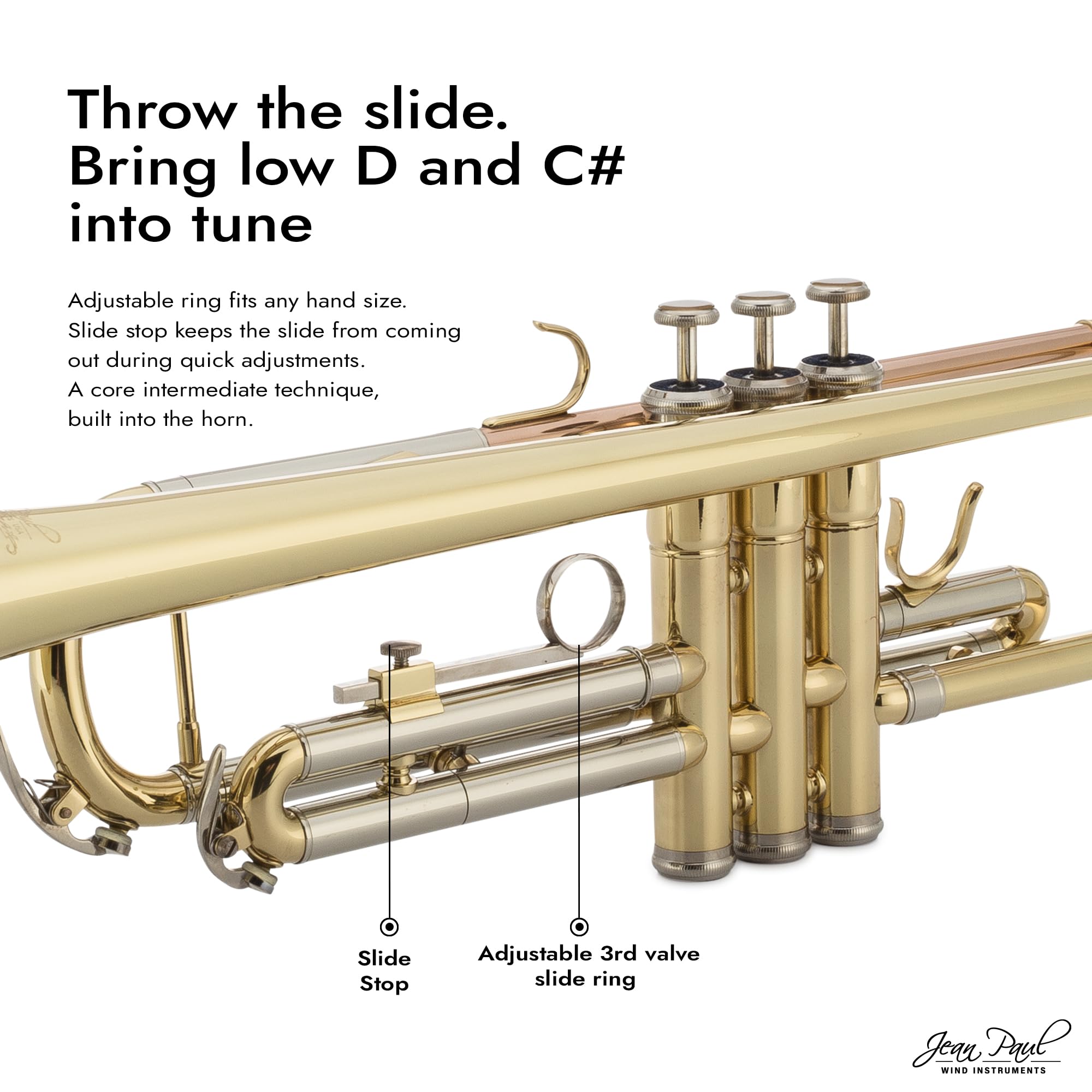 Jean Paul USA Trumpet - Standard, Brass (TR-430)