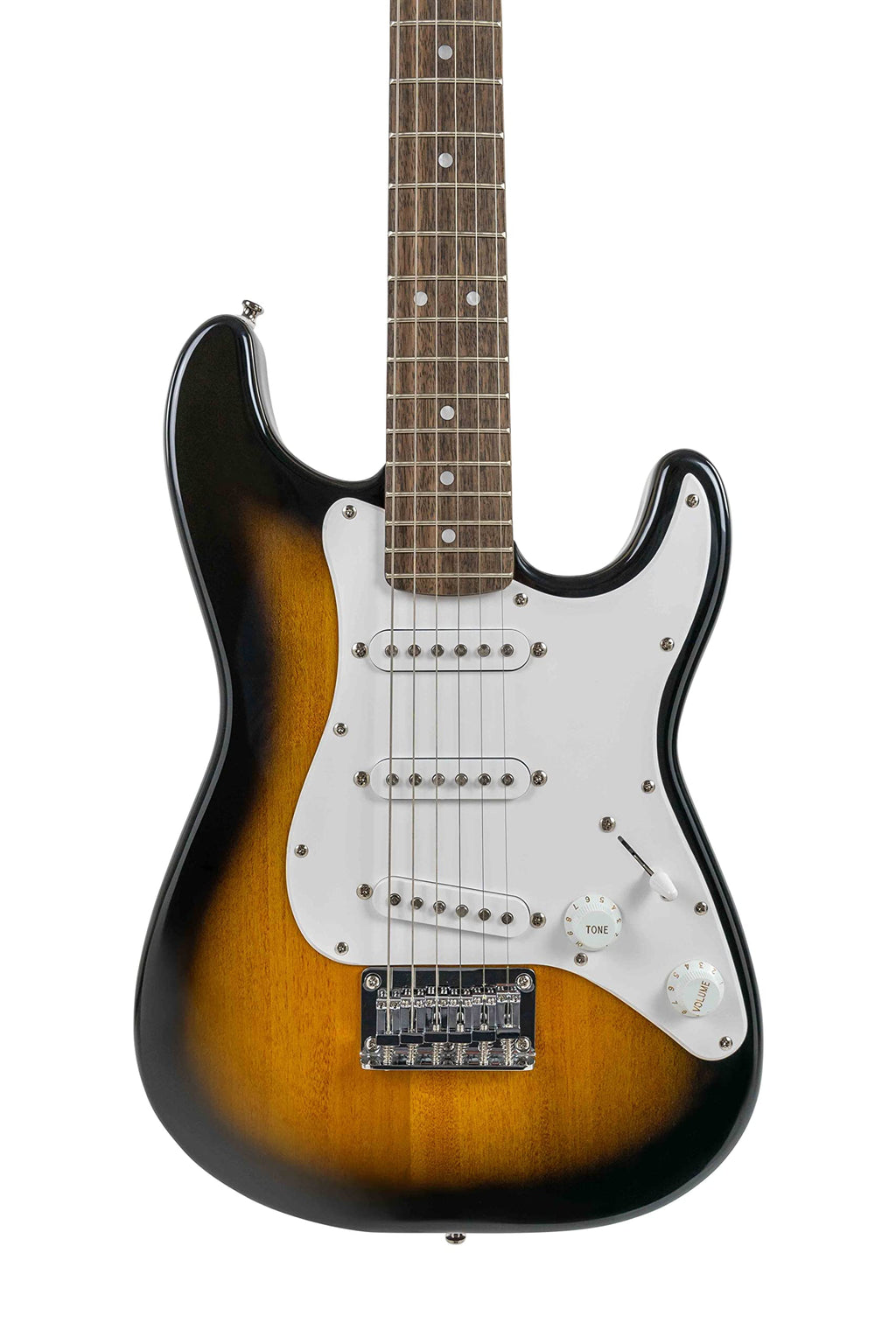 Squier Mini Stratocaster Electric Guitar, with 2-Year Warranty, Black, Laurel Fingerboard