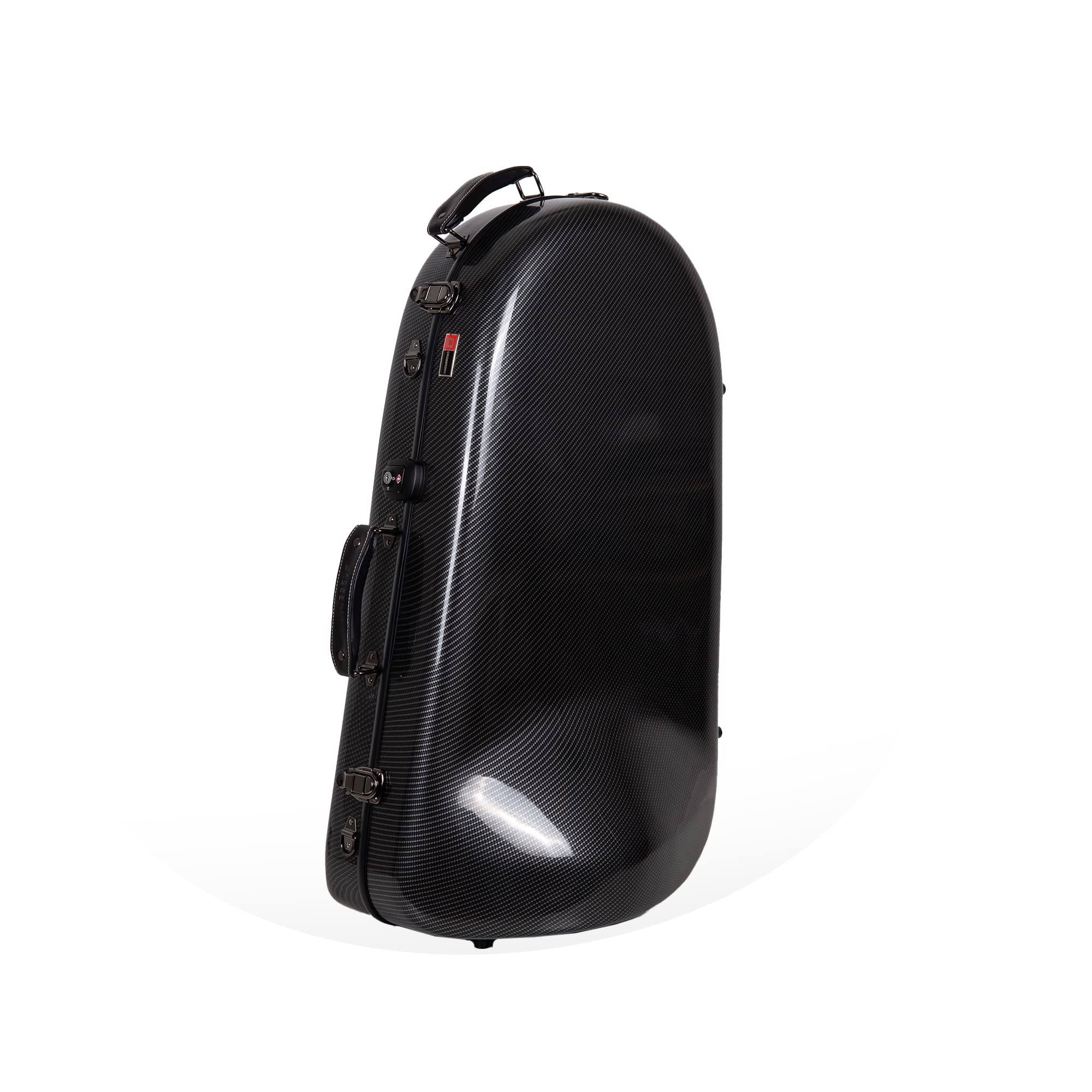 Crossrock Composite Carbon Fiber Hard-shell case for F-Trigger or Straight Trombone with TSA lock-Black(CRF3000TBBK)