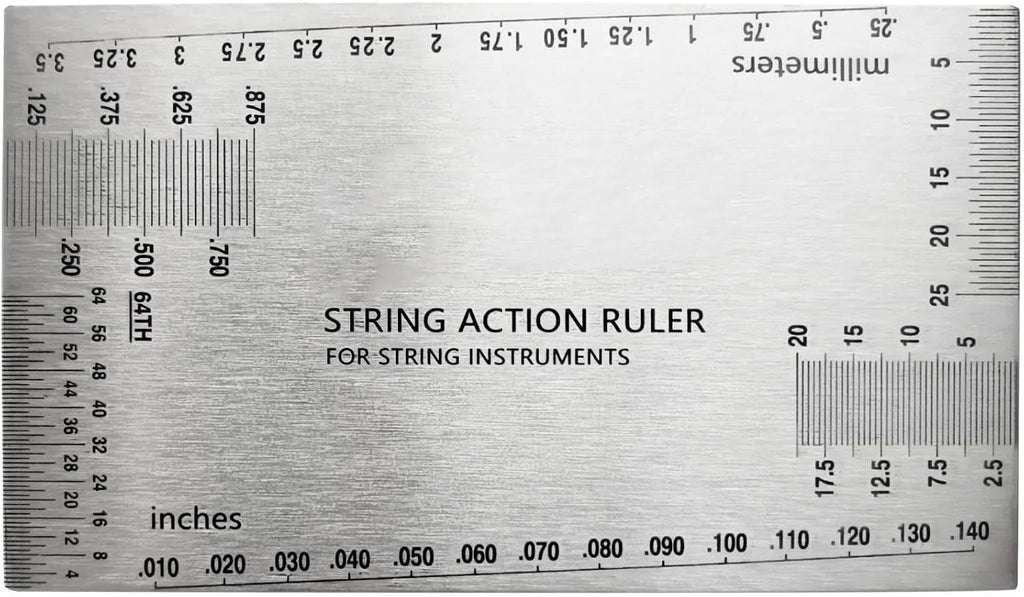 Guitar Making Tools String Action Ruler Gauge, Guitar Fret Tools, Precision Guitar Height Gauge, Repairing Tools For Luthier, Fit For Acoust