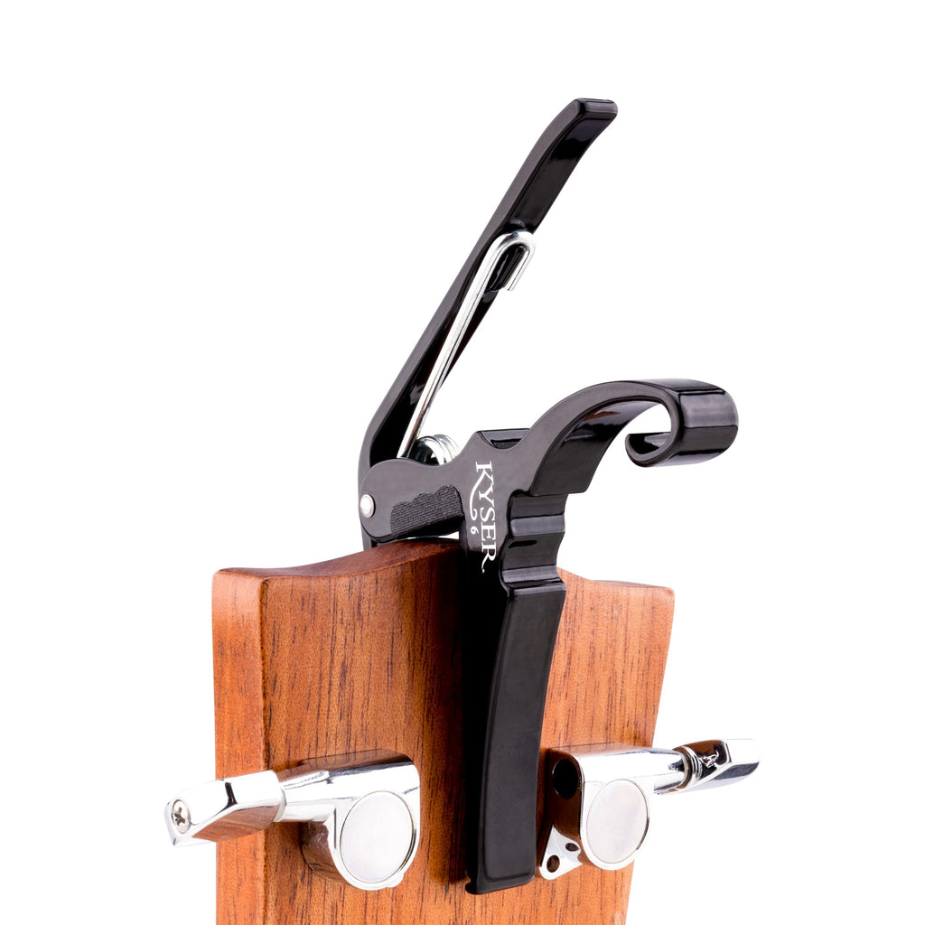 Kyser Quick-Change Guitar Capo for 6-string acoustic guitars, Black, KG6BA