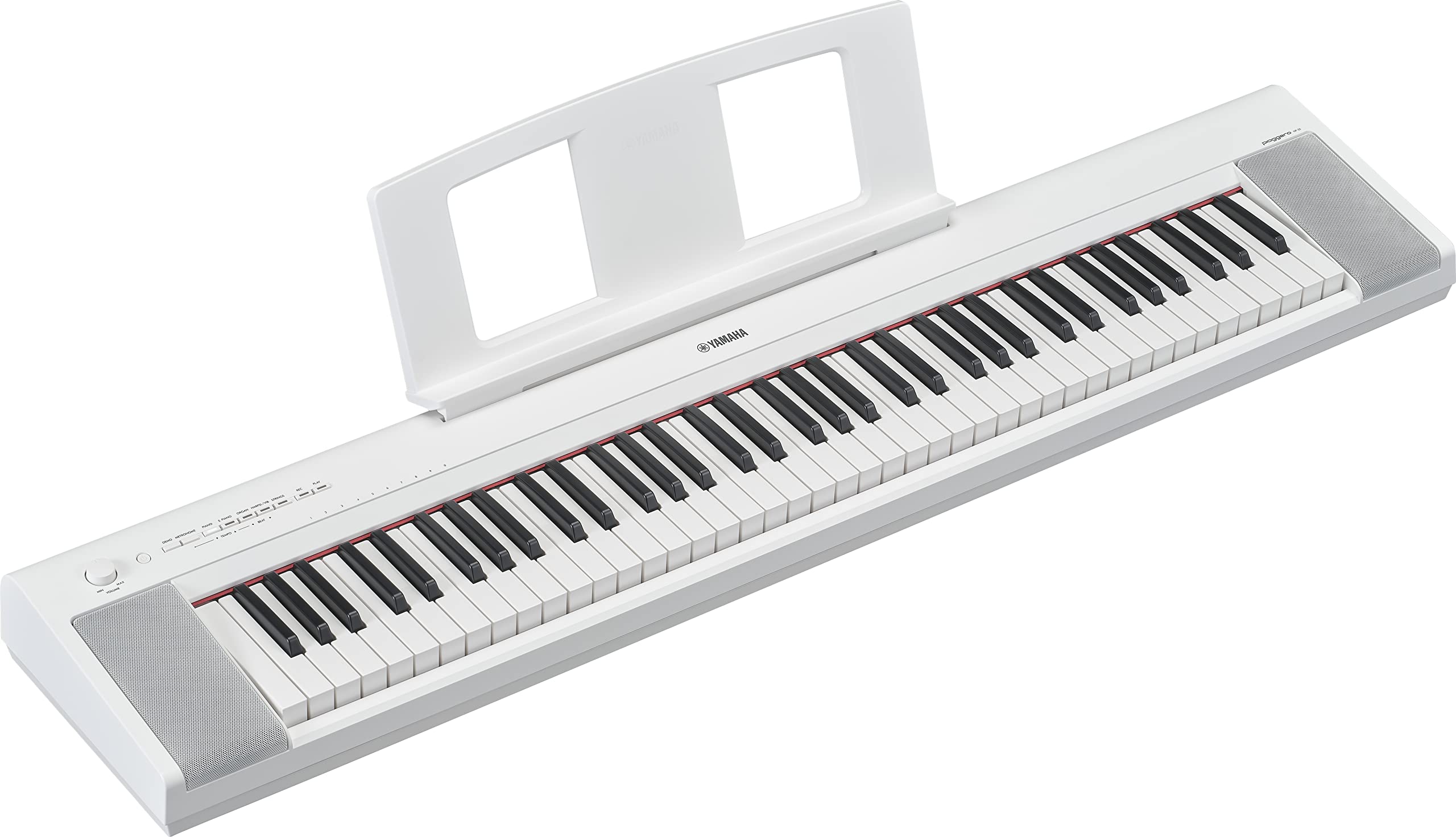 Yamaha Piaggero 61-Key Ultra-Portable Digital Piano, Touch Sensitive Keys, Metronome, Recording Function, Black NP15B