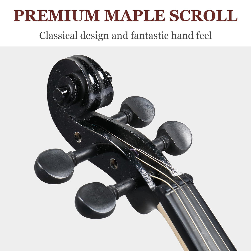 Ktaxon Violin for Beginners Students, Acoustic Violins 4/4, Full Size Fiddle Kit with Case, Bow, Rosin, Adult Teens Learners Age 11+ (Natural)