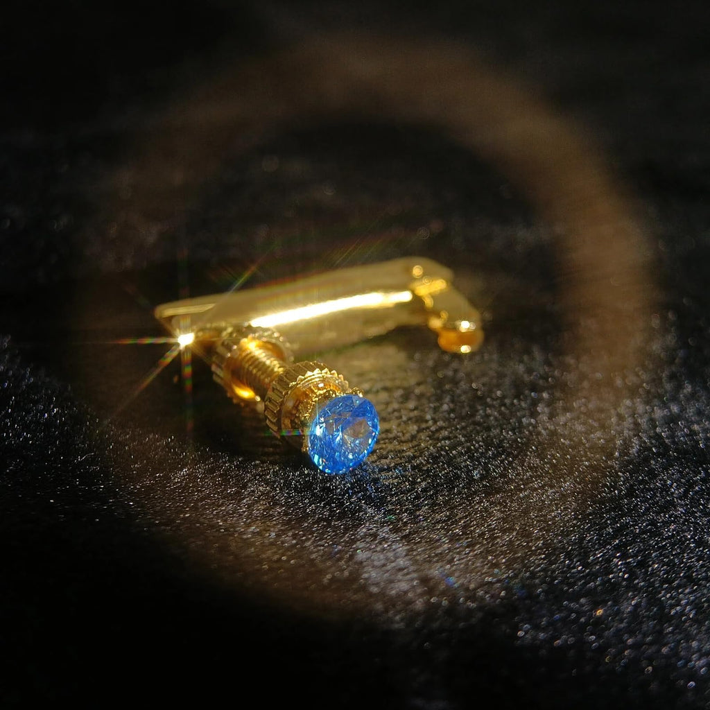 Handmade Creative Violin Fine Tuning Violin Tuners Violin Screw Violin String Adjusters for 3/4 4/4 Violins (20-Sapphire) Fiddle Fine Tuner