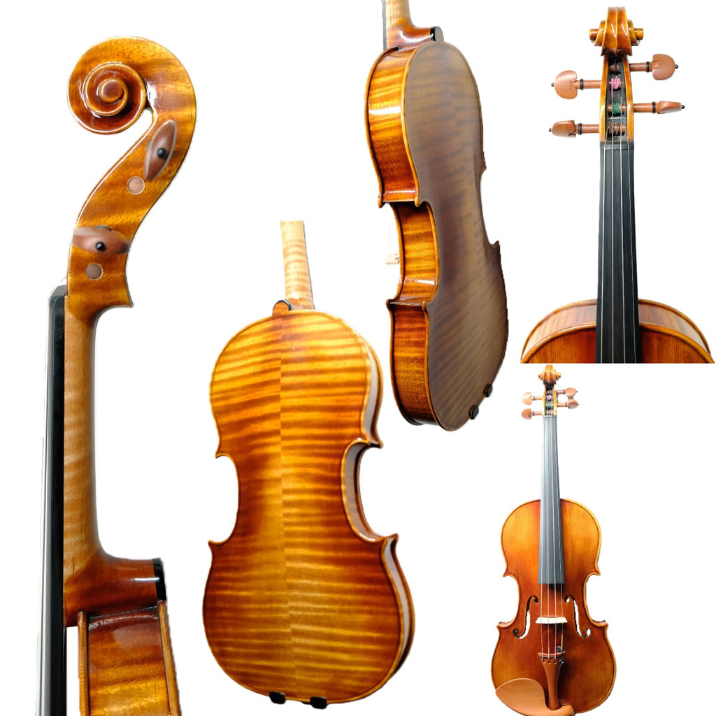 Master 4/4 Full-Size Violin | Hand-Varnished with 20+ Year Aged Italian Spruce & Bosnian Maple | Professional Orchestra Instrument for Professional soloists and session players (VIO1328)