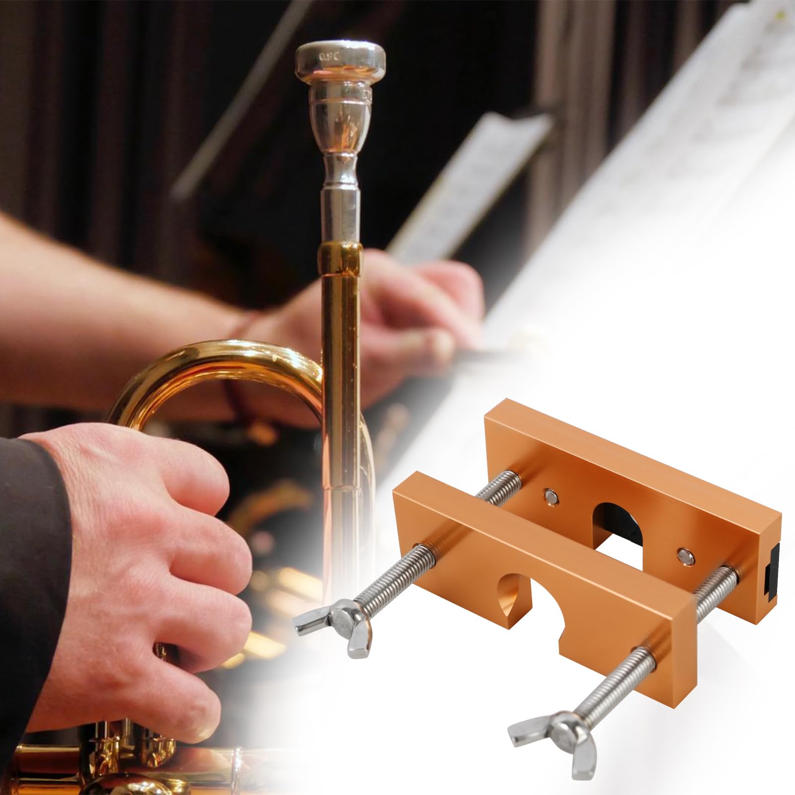 EASTROCK Trumpet Mouthpiece Puller Tool Mouthpiece Remover for Brass-Wind Instrument Black