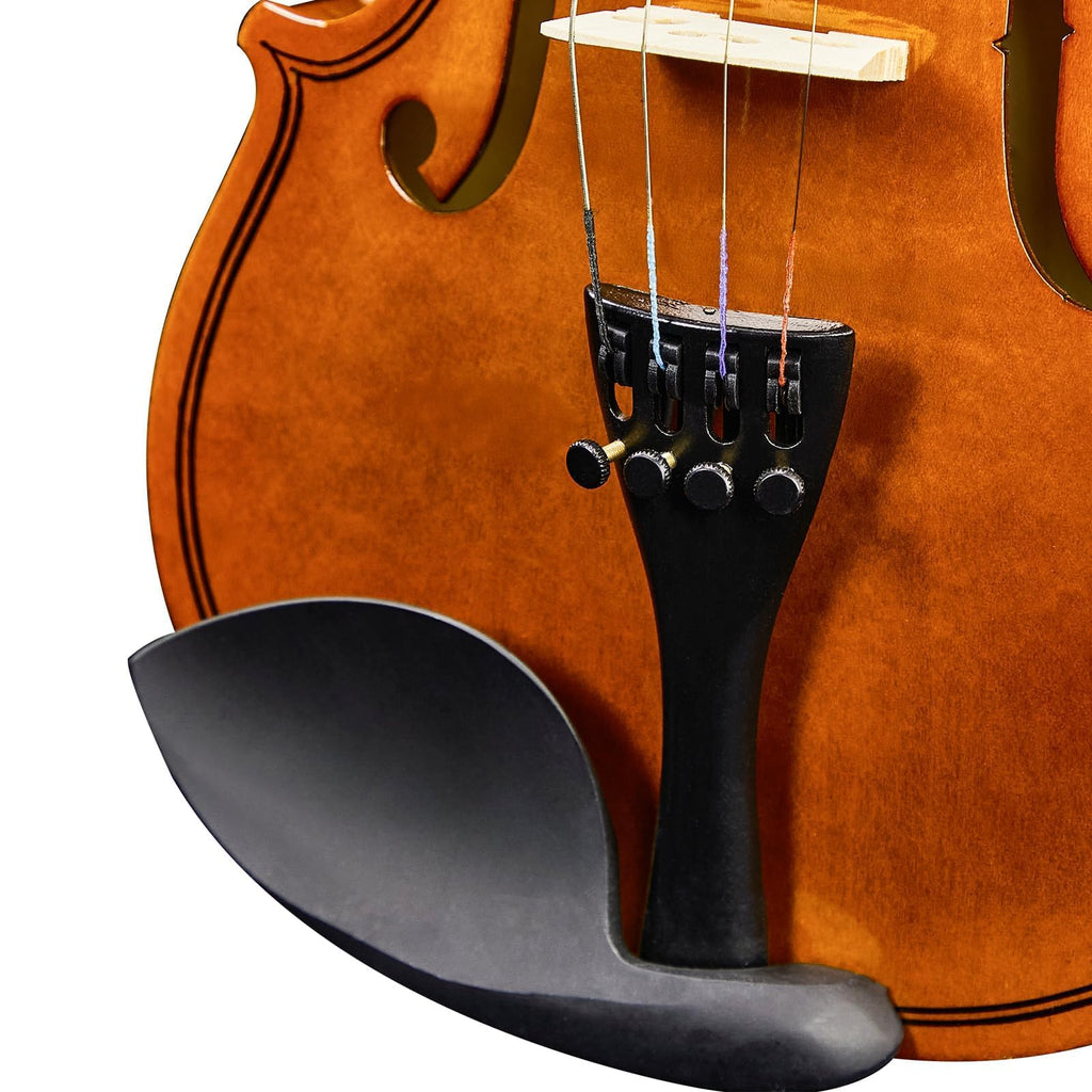 4/4 Full Size Beginner Violin, Acoustic Fiddle Set for Adults, Teens, and Students (Age 12+), with Case, Bow, Bridge, and Rosin (Pink)
