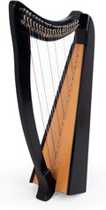 MMX Celtic harp, Matt Black, 22 Strings (HX22BK)