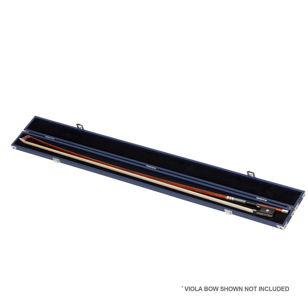 MI&VI High-Density Bow Case for (1) Single Violin/Viola/Cello Bow with Adjustable Shoulder Strap in Blue - By MIVI Music (Blue)