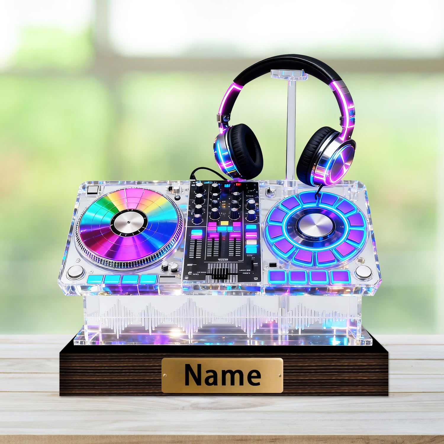 Personalized Name Violin Crystal Desktop Ornaments for Club Bedroom Office Custom Music Theme Stained Glass Acrylic Tabletop Plaque 2D Flat Electric Cello Figurine Sculpture for Violinist Cellist