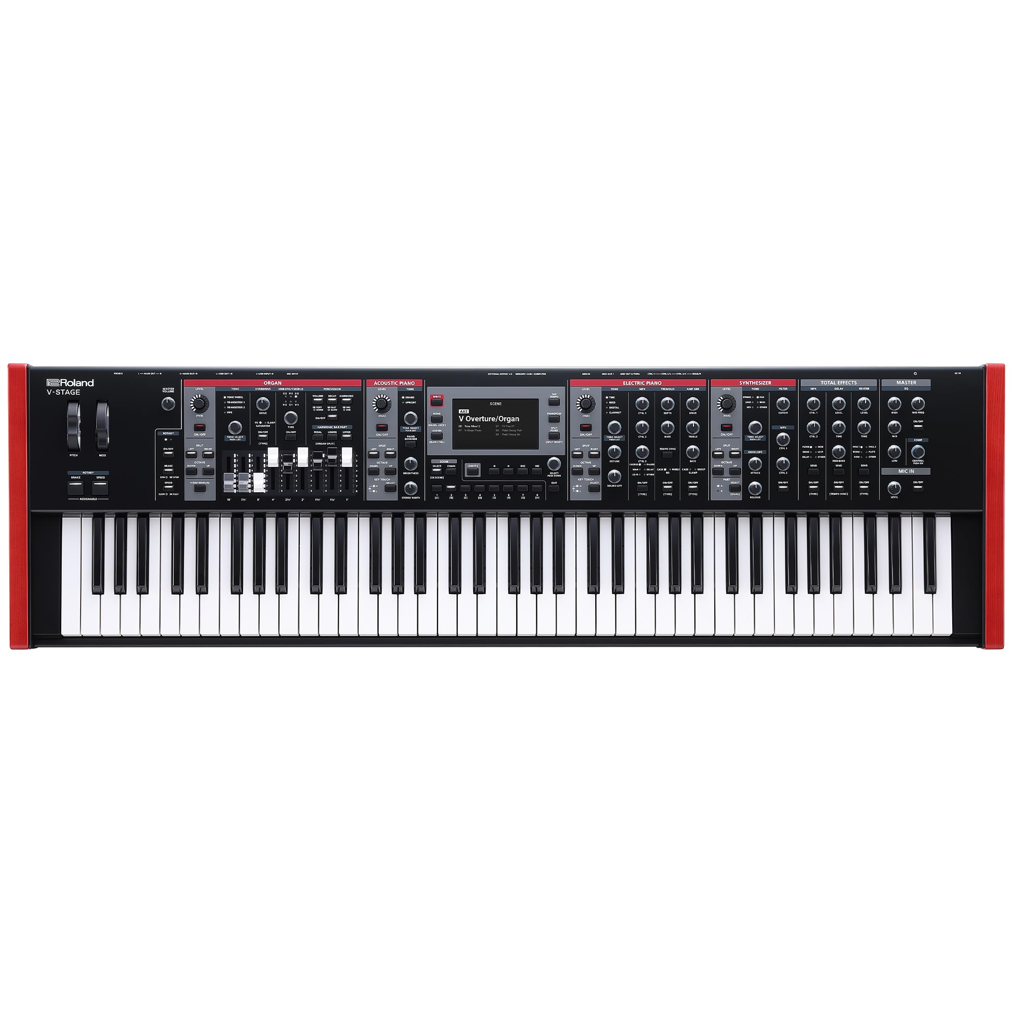 Roland V-STAGE 88 | Premium 88-Key Weighted Digital Keyboard | Ideal for Piano-Focused Players | Four Independent Sound Engines | Advanced Modeling Technology & Sound Customization