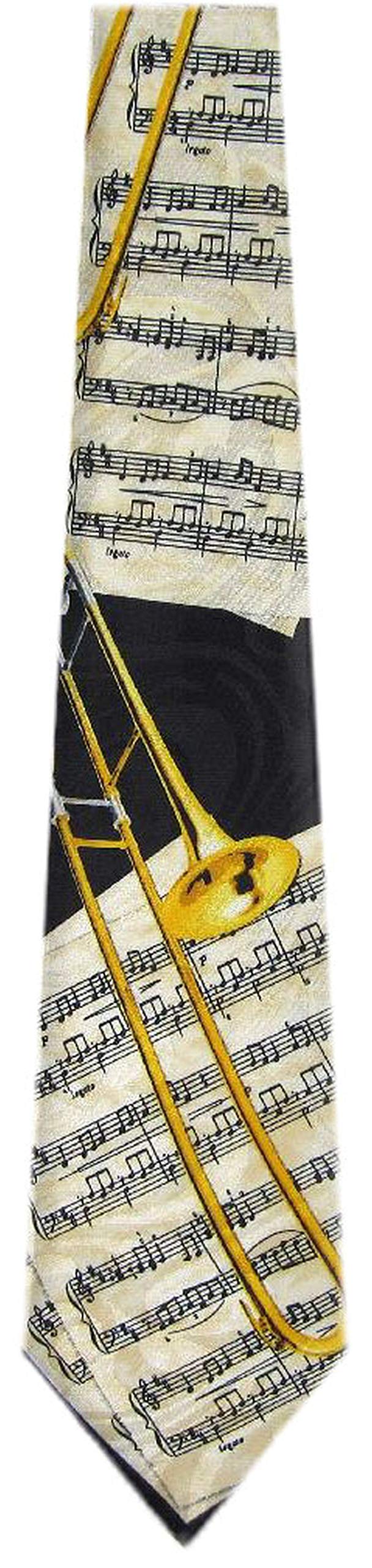 BUYYOURTIES Mens Musical Wind Instrument Neck Tie