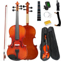FINO 4/4 Violin Full Size Kit for Beginners (Plywood, Full) (Natural)