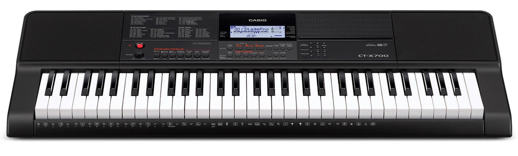 Casio CT-X700 Portable Keyboard Bundle with Adjustable Stand, Bench, Headphones, Sustain Pedal, Power Supply, Instructional DVD, and Austin Bazaar Polishing Cloth