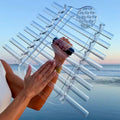 Crystal Soul Crystal Harp Sound Healing Instrument 432Hz 8 Notes C5-C6 | 99.99% Natural Quartz,Perfect Pitch,Handheld Available,Nature's Frequency,Relaxing,with Bag,For Sound Bath Meditation