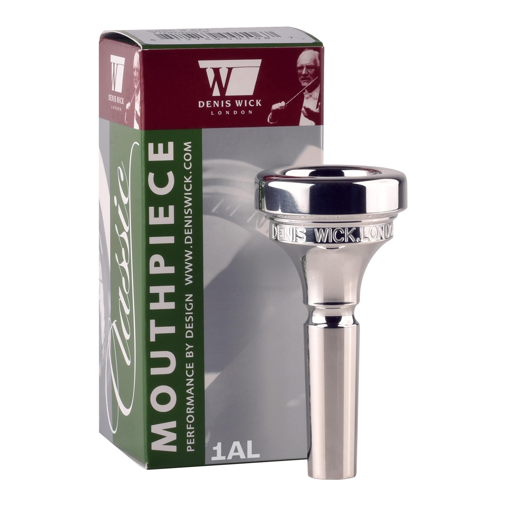 Denis Wick Classic Trombone Mouthpiece Silver Plated, 5880-4AL - Barrel Backbore for Balanced Tone & Smooth Response - Large Shank Fitting Trombone Accessory for Easy Articulation - 26 x 6.72 x 7.38mm