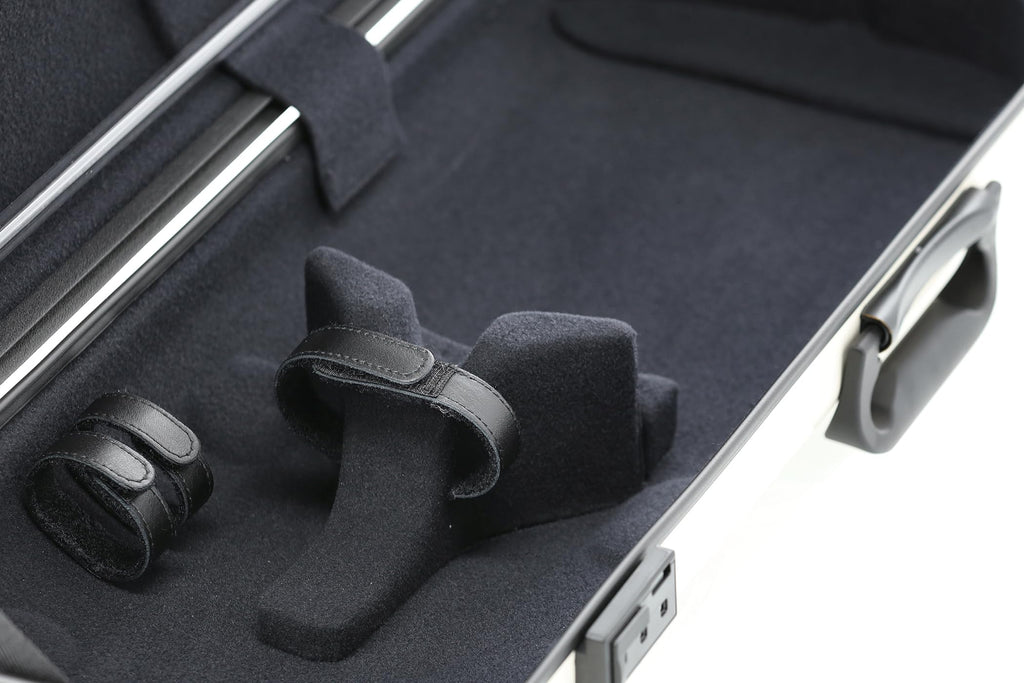 GEWA AIR 2.1 Violin Case Black High Gloss with Additional Side Handle Made in Germany