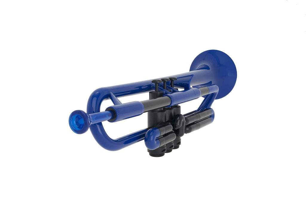 pTrumpet Bb Plastic Trumpet - Durable pInstruments Design with Ergonomic Grip - Includes 3C & 5C Mouthpieces and Carrying Bag - Authentic Sound for Students & Beginners - ABS Build - Green