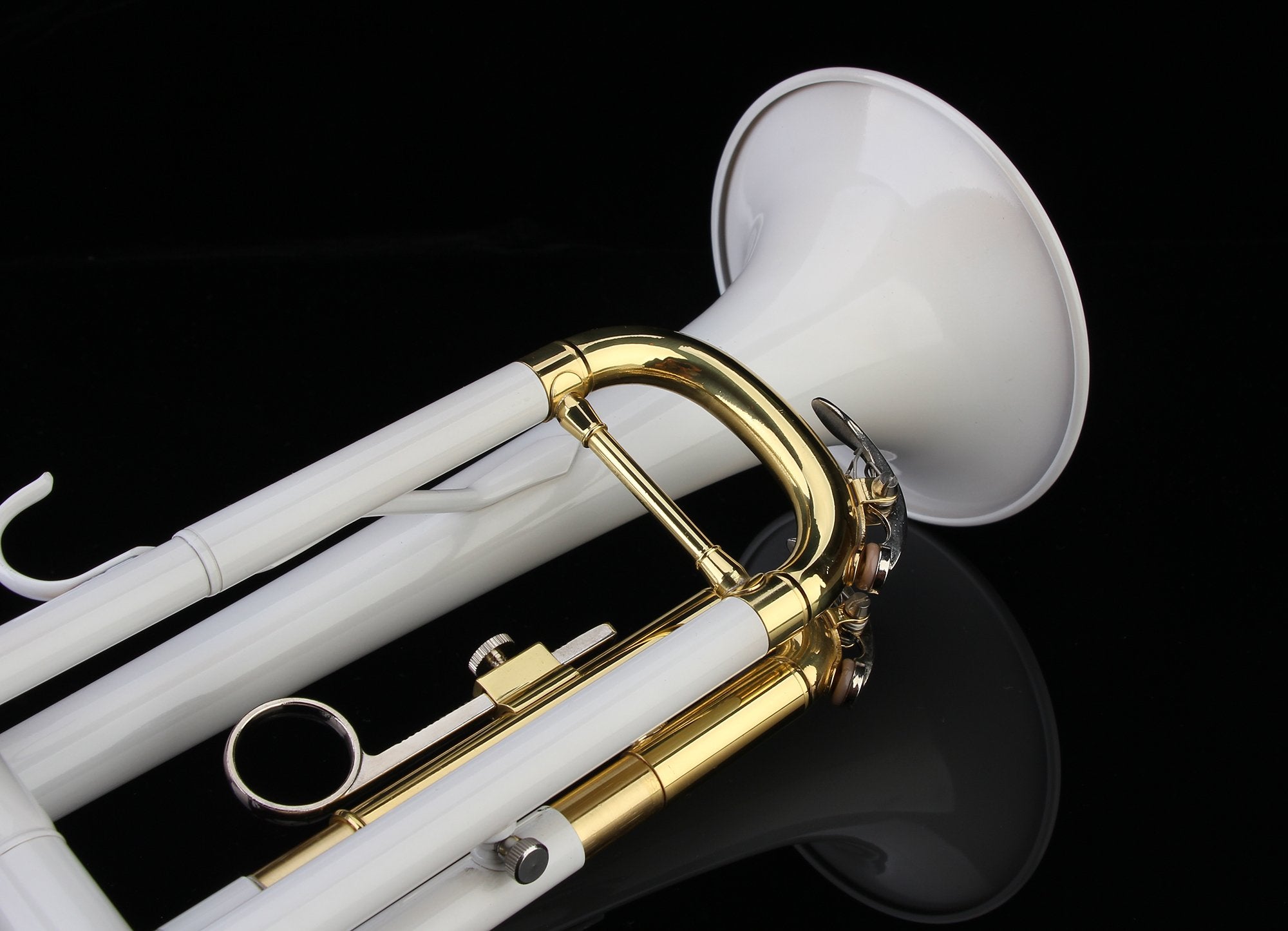 Glory Bb Trumpet - Trumpets for Beginner or Advanced Student with Case, pair of gloves-Gold