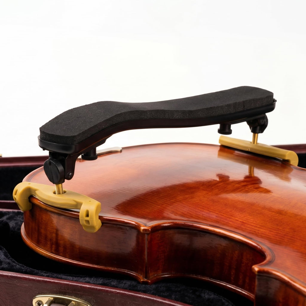 Violin Shoulder Rest 4/4 3/4 Size, Adjustable Collapsible Shoulder Rest for Violin, Ergonomic Violin Accessories for Beginners & Professionals (Classic 3/4-4/4)