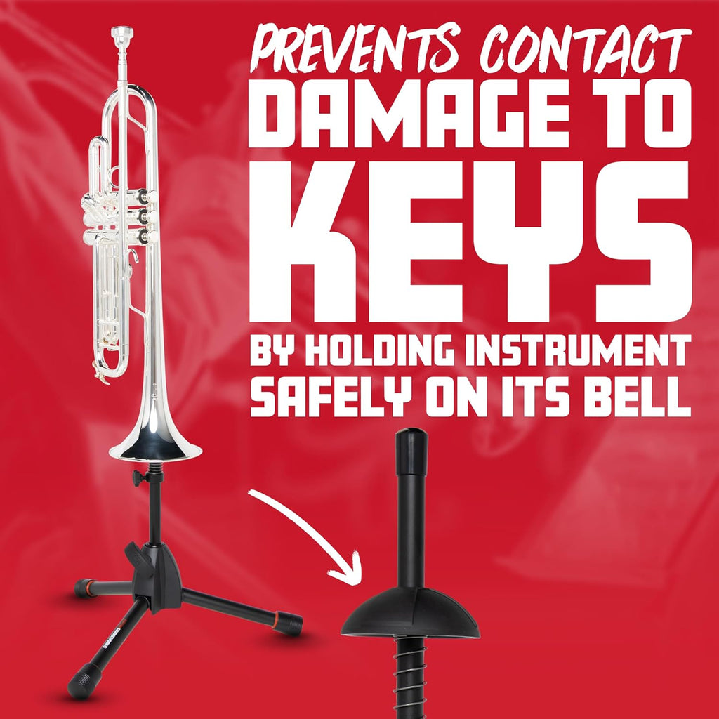 Gator Frameworks Tripod Style Stand for Standard-Sized Trumpets; (GFW-BNO-TRUMPET)