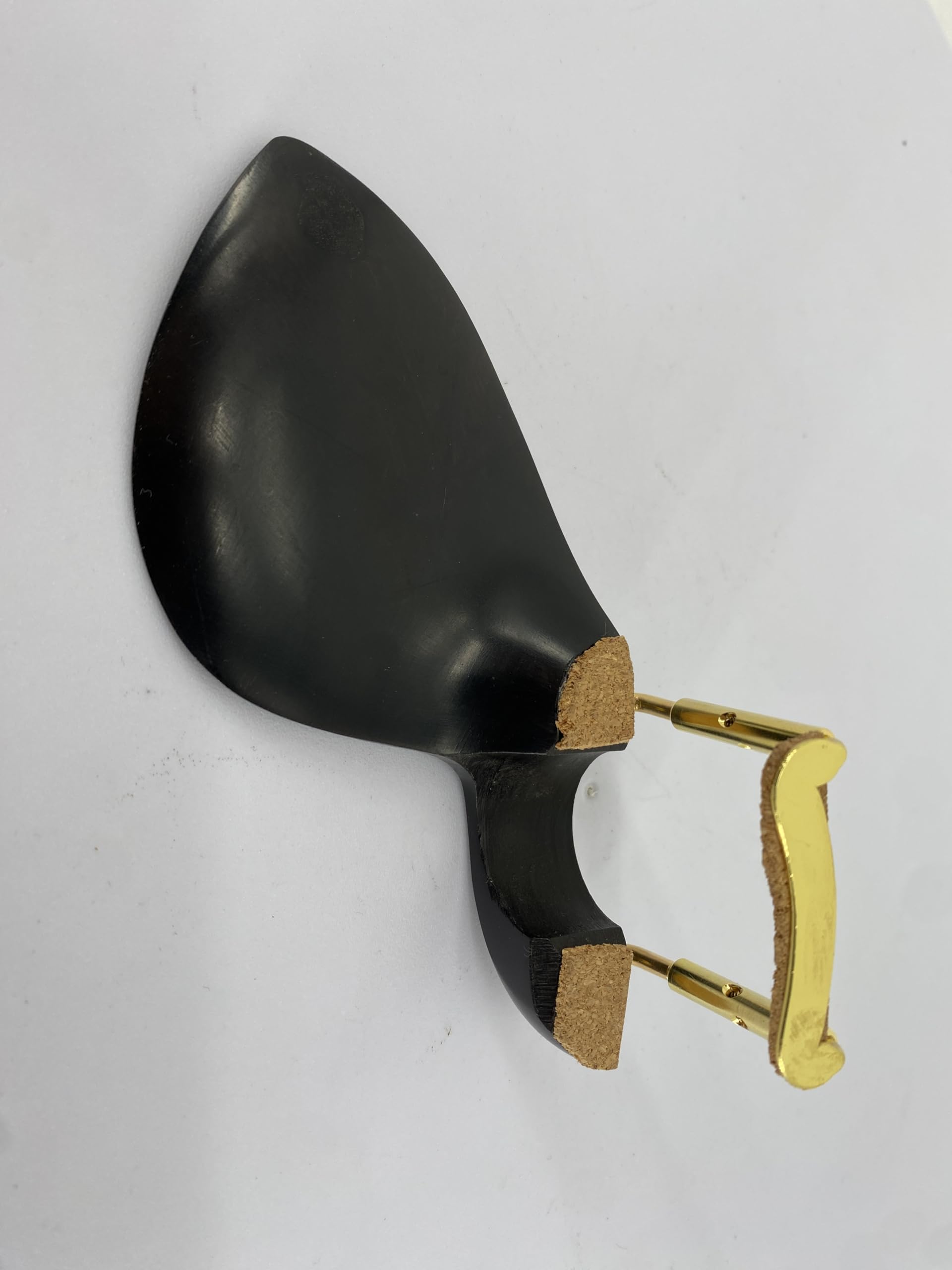 Violin Chinrest 4/4 Full size wood Chin Rest Clamp Fiddle Violin Standard Bracket, Hypoallergenic Wood Rest,Surface Smooth (black2)