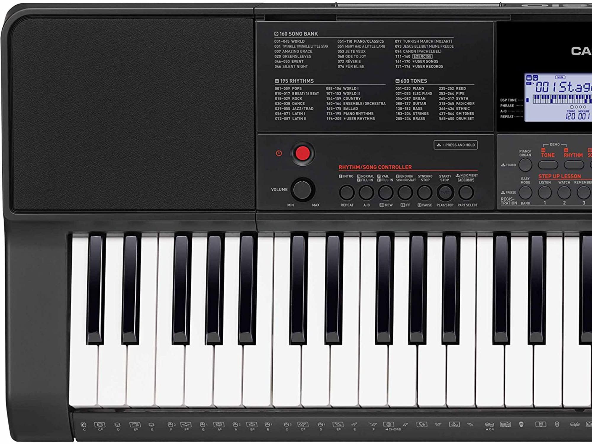 Casio CT-X700 Portable Keyboard Bundle with Adjustable Stand, Bench, Headphones, Sustain Pedal, Power Supply, Instructional DVD, and Austin Bazaar Polishing Cloth