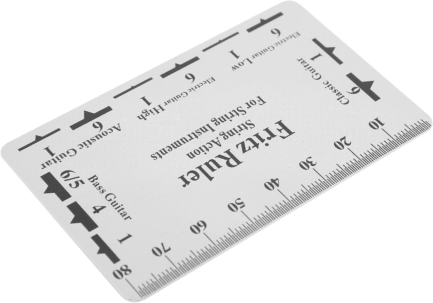 String Action Gauge Ruler Repair Set Up Tool Kit for Electric Bass Acoustic Guitar - Compact and Useful