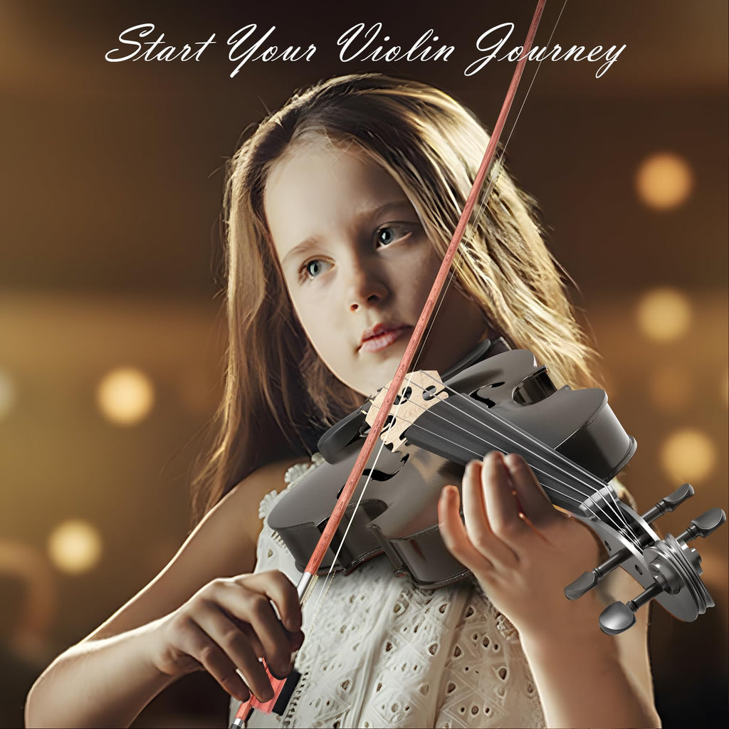Beginner Violin 4/4, Full Size Violin for Adults, Teens, Student, Acoustic Fiddle Kit with Hard Case,Tuner,Mute,Shoulder Rest,Extra Strings,Cleaning Cloth,Learners Age 12+ (Reddish Brown)