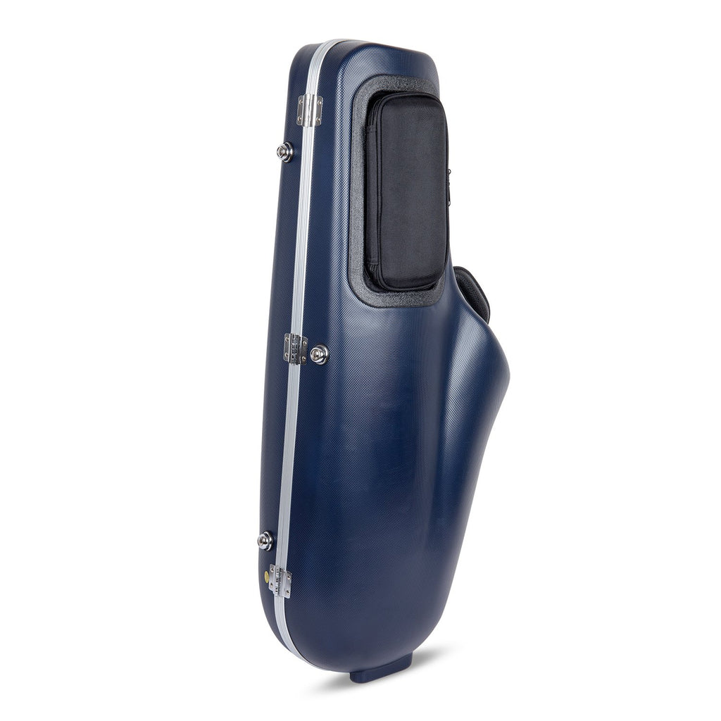 Crossrock ABS Trumpet Case for Bb Horn | Textured Blue Finish with Velvet Interior, Security Lock, Metal Feet & Detachable Strap (CRA862TRBL)