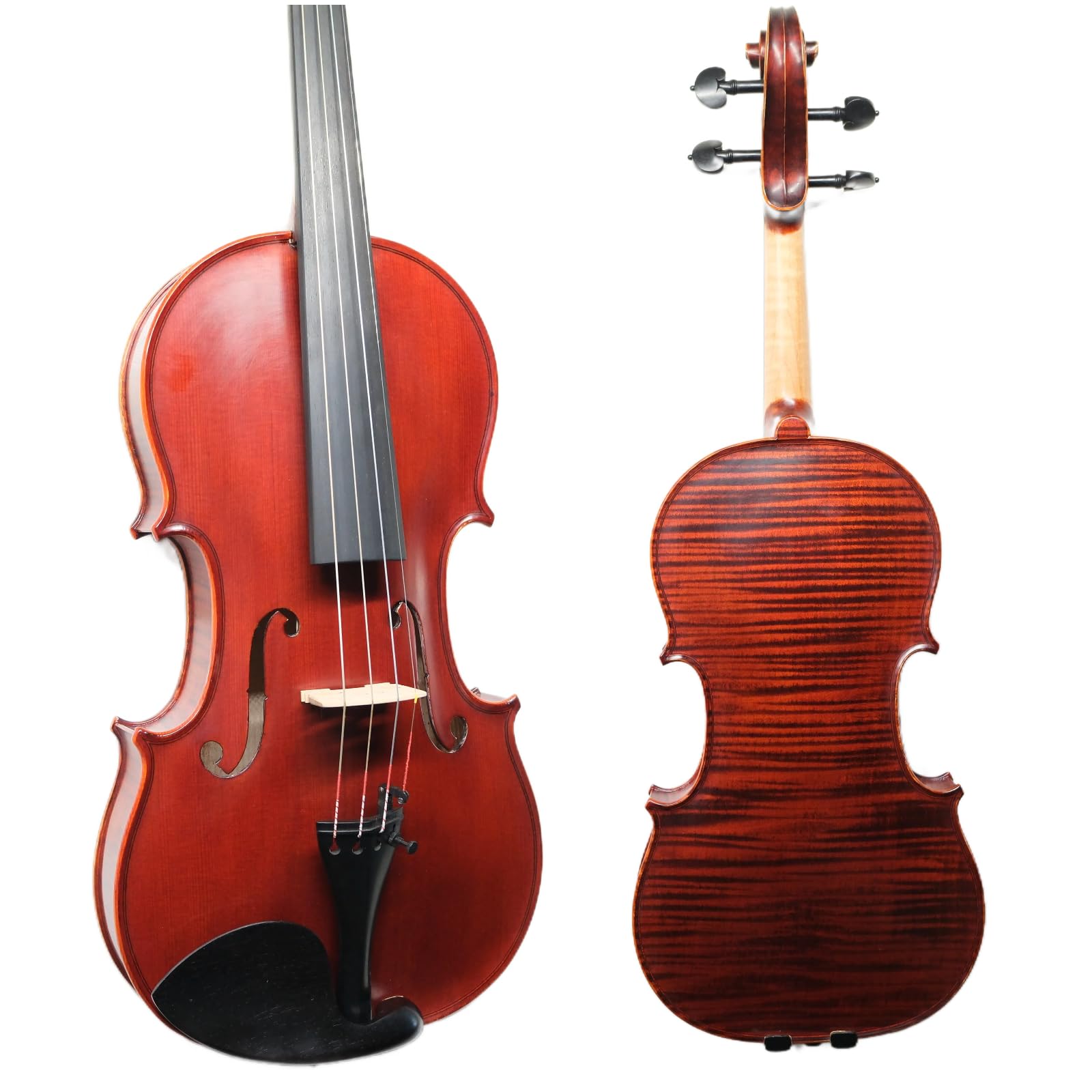 Master 4/4 Full-Size Violin | Hand-Varnished with 20+ Year Aged Italian Spruce & Bosnian Maple | Professional Orchestra Instrument for Professional soloists and session players (VIO1328)