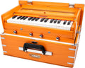 BINA 23B Deluxe, Harmonium, 2 1/2 Octaves, 32 Keys, Small, Portable, Compact, Special Reeds, Safri, Natural Color, Bag, Kirtan, Musical Instrument Indian (PDI- DAA)
