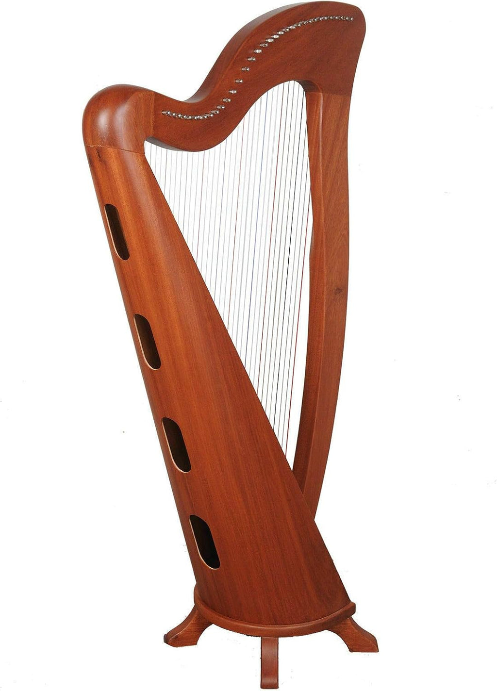 P/A 34 String McHugh harp By Muzikkon, Irish Lever harp, Celtic Irish Harp Black Full
