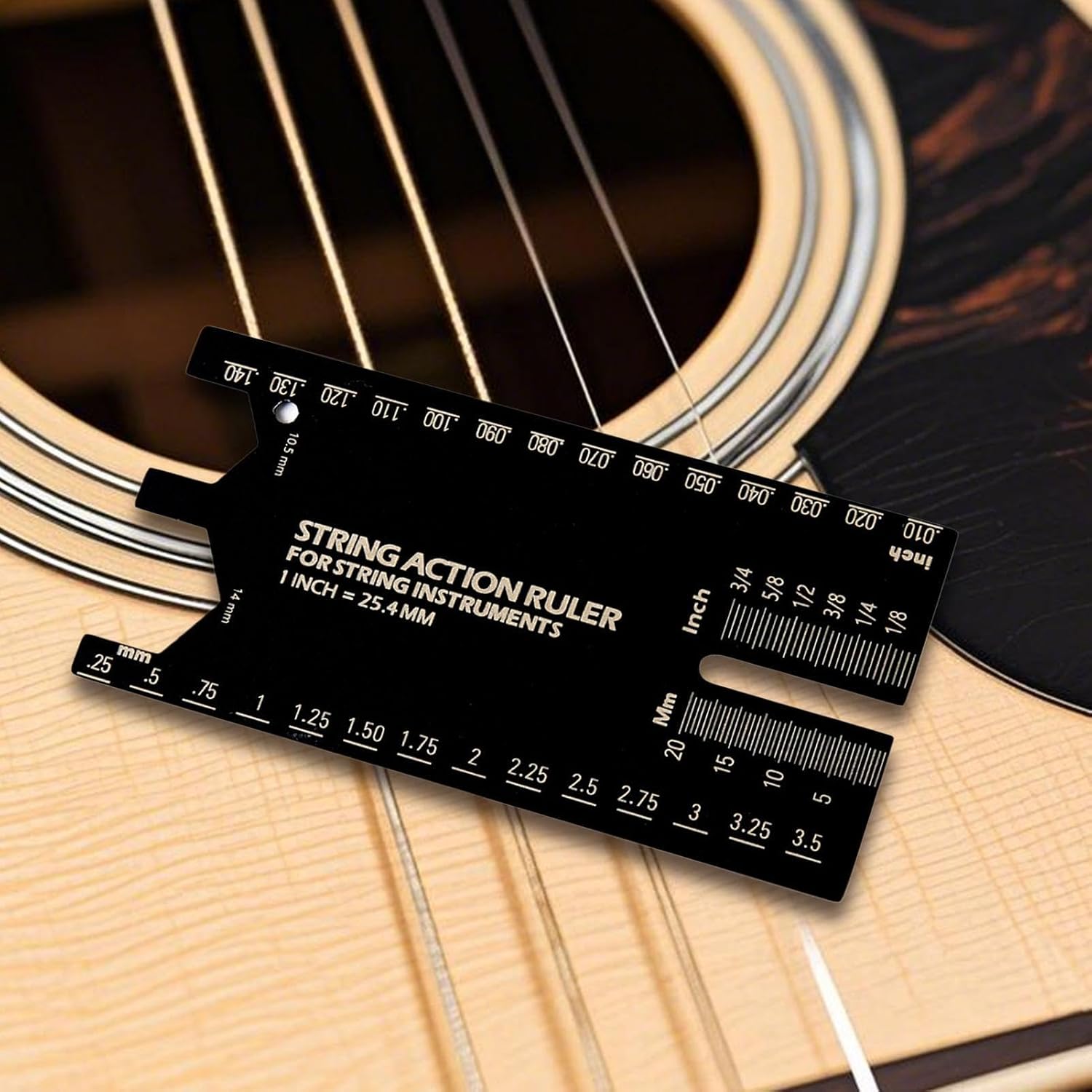 String Action Ruler Precision Setup Tools | Fretboard Radius Gauge Luthier Tools for Performance Measurement Maintenance Repair Player Beginners