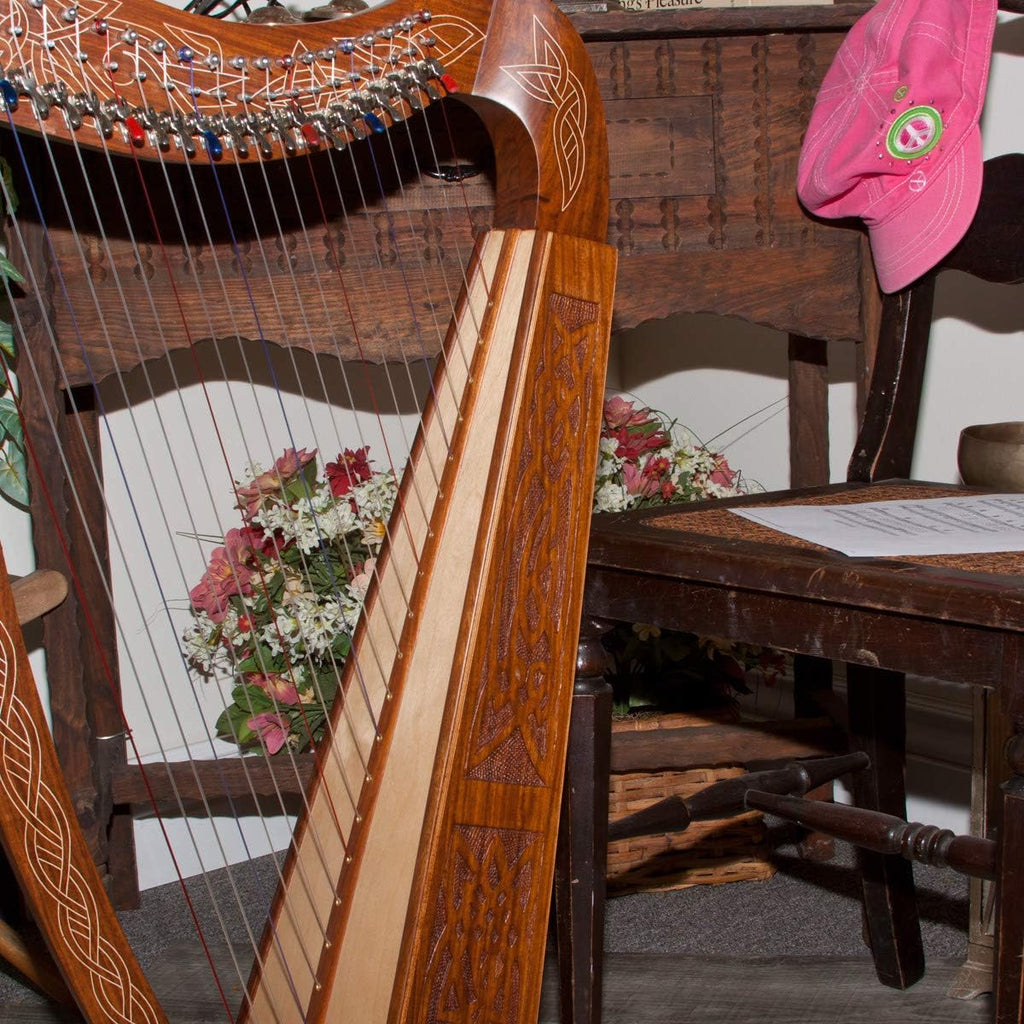 Roosebeck 22-String Heather Harp w/Chelby Levers, Extra Strings, Tuning Tool & Play Book