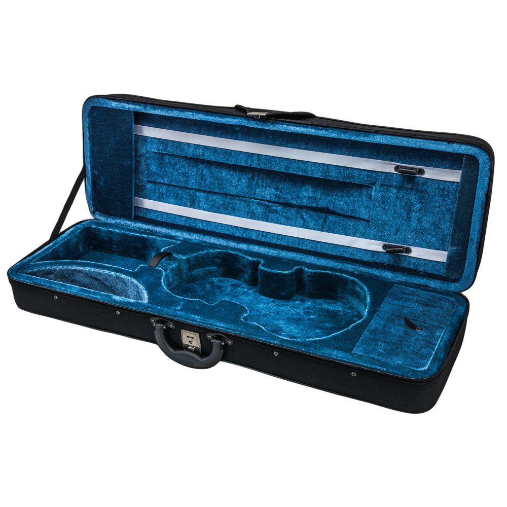 SKY Violin Triangle Case Lightweight 3/4 Size Black Color