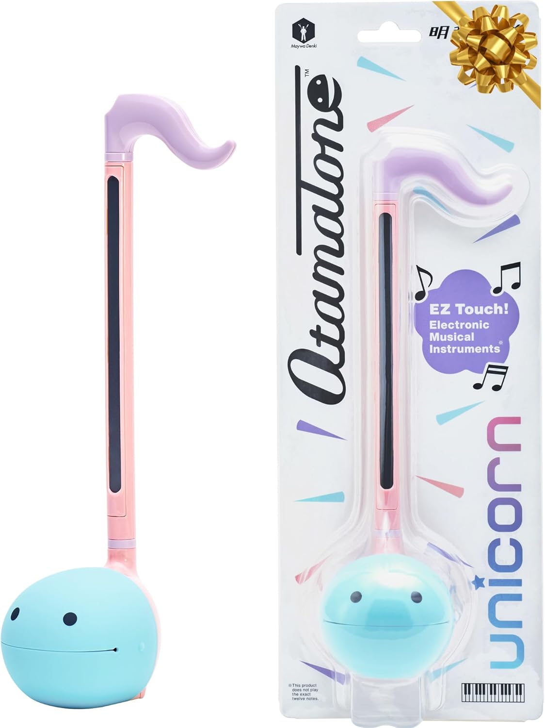 Otamatone Japanese Electronic Musical Instrument Portable Music Synthesizer from Japan by Maywa Denki Studio Award Winning, Educational Fun Gift for Children, Teens & Adults - Black