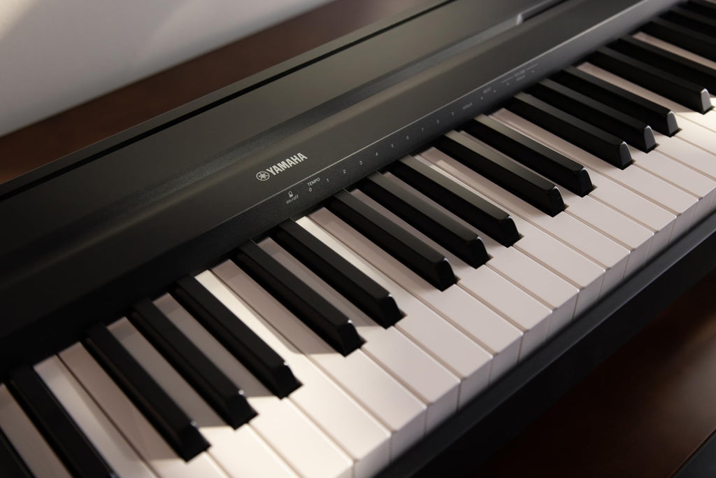 Yamaha P225 88-Key Digital Piano with Weighted Keys, Portable Design, Keyboard, Music Rest, Sustain Foot Switch, and Built-In Speakers, Black (P225B)