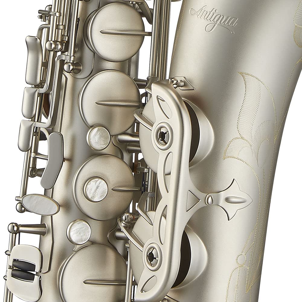 Antigua Winds PowerBell Professional Bb Tenor Saxophone(Yellow brass with lacquered finish/enlarged bell/new neck design/ergonomic design/hand engraving/ABS case)/WRTS4248LQ