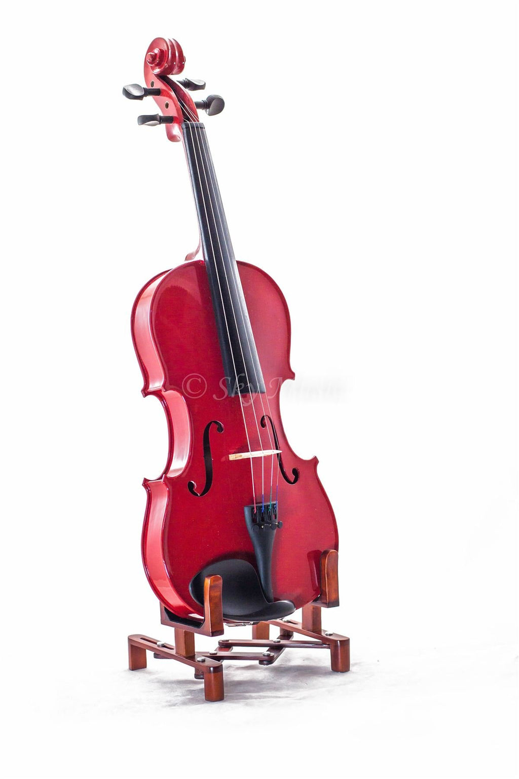 SKY 1/16 Size SKYVN201 Solid Maple Wood Violin with Lightweight Case, Brazilwood Bow, String, Rosin and Mute