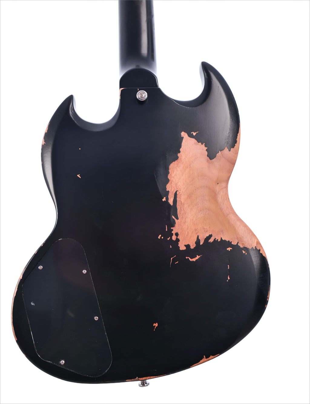 KGD Relic Electric Guitar,Solid Body Electric Guitar With Mahogany Body and Neck,Rosewood Fingerboard,Bone Nut,SG style 6-String Guitar,Professional/Electric Guitars for Adults