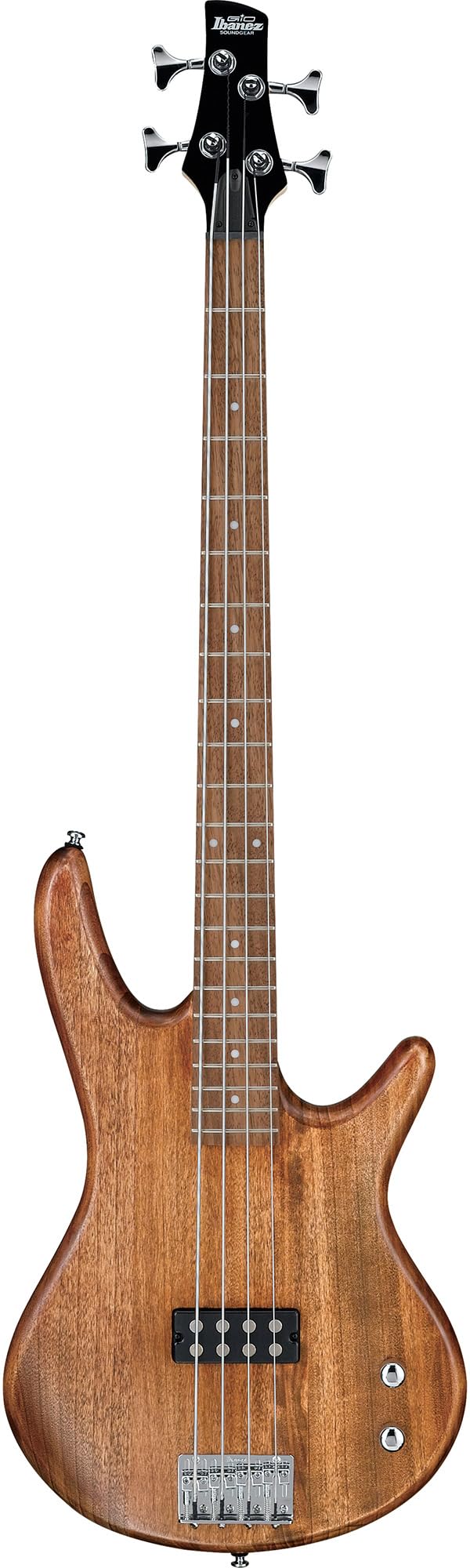 Ibanez GSR205B SR Gio 5-String Bass Guitar - Walnut Flat Bundle with Gig Bag, Tuner, Strap, Cable, Austin Bazaar Instructional DVD, and Polishing Cloth