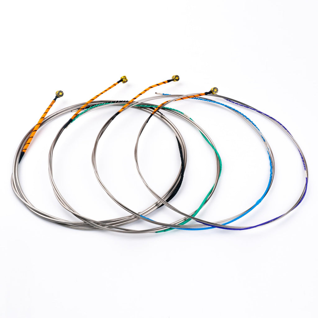 Alice Cello Strings 4/4 Full Set - Well Balanced & Deep-forceful Timbre, Steel Core with Alloy Winding, Cello Strings for 4/4 & 3/4 Size Cello (FullSet A D G and C)