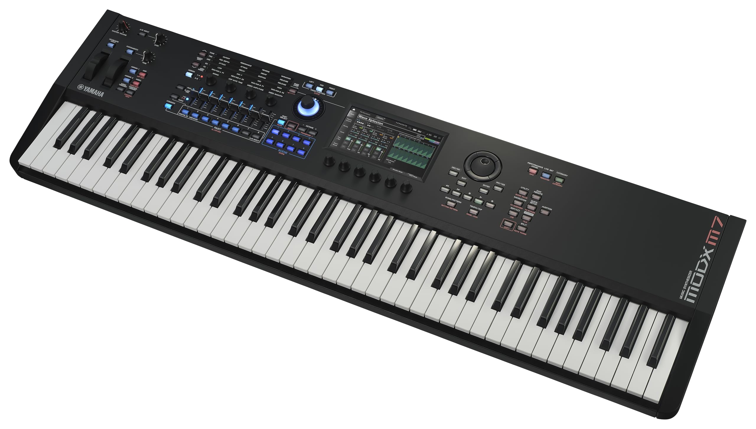Yamaha 61-Key Music Synthesizer with Improved Keyboard Action, Performance Focused for Next Generation Sound Exploration, Expressive Control and Optimized Workflow MODX M6