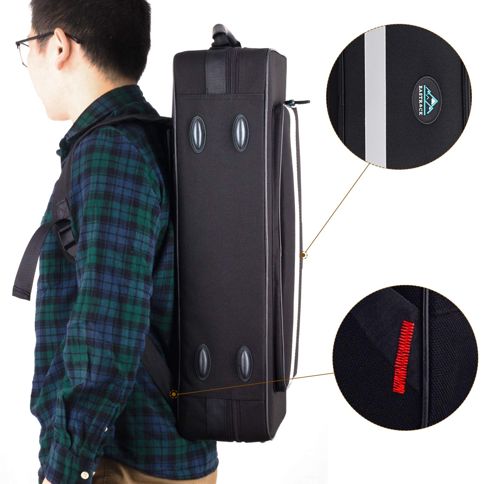 EASTROCK Nickel Tenor Saxophone B Flat Tenor Sax Professional Tenor Saxophone for Beginners Students and Musicians with Carrying Case,Mouthpiece,Reeds,Cushion Pads,Cleaning Kit,Neck Strap