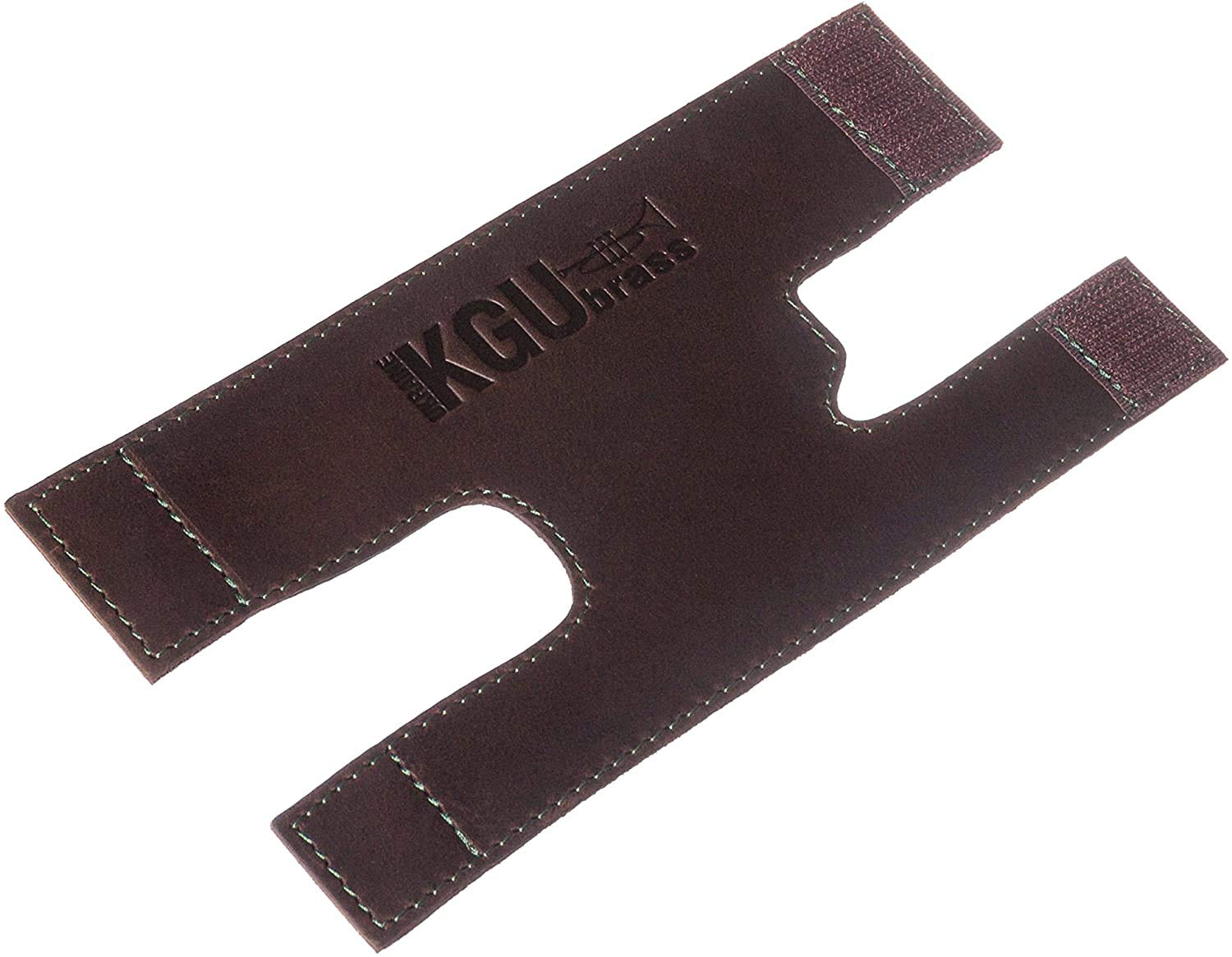 Trumpet valve guard by KGUBrass is the leather trumpet valve protector made of luxurious mild and thick material; use as protection from corrosion, scratches and stains (Marsala)