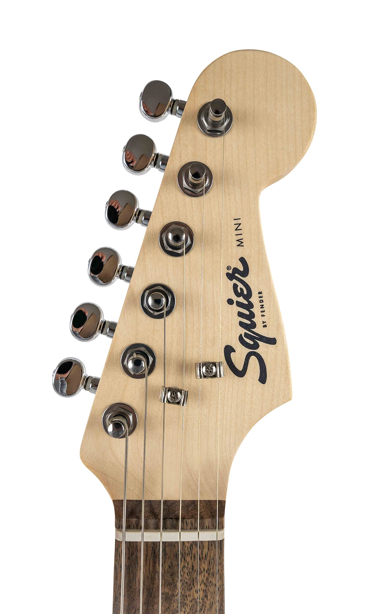 Squier Mini Stratocaster Electric Guitar, with 2-Year Warranty, Black, Laurel Fingerboard